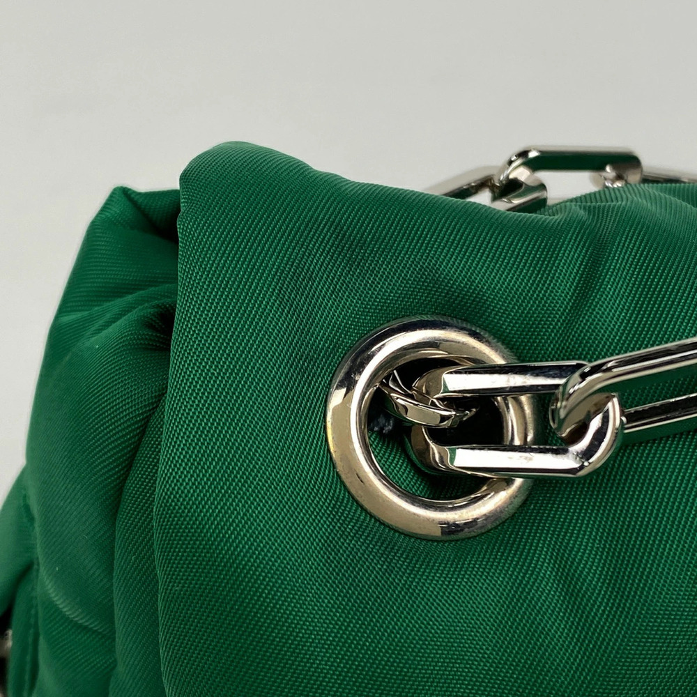 Prada Bomber Chain Shoulder Bag Logo Green - Picture 5 of 7